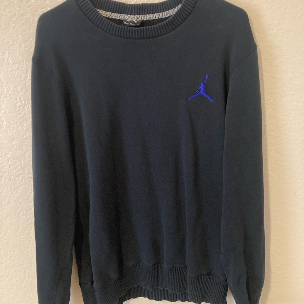Jordan Men's Dark Blue Crewneck Sweater